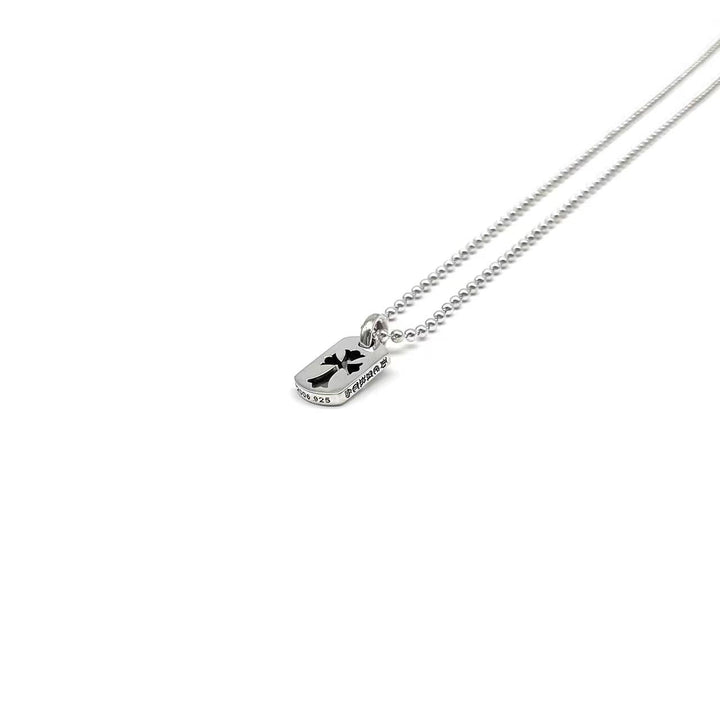 Chrome Hearts Siler Cross Tag Necklace 75cm - SHENGLI ROAD MARKET
