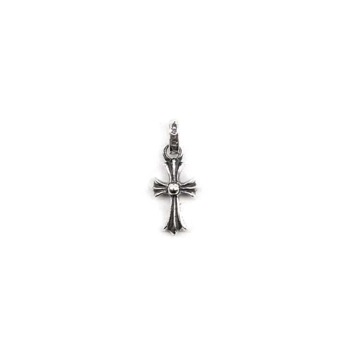 Chrome Hearts Silver Blue Diamonds Babyfat Cross Pendant - SHENGLI ROAD MARKET