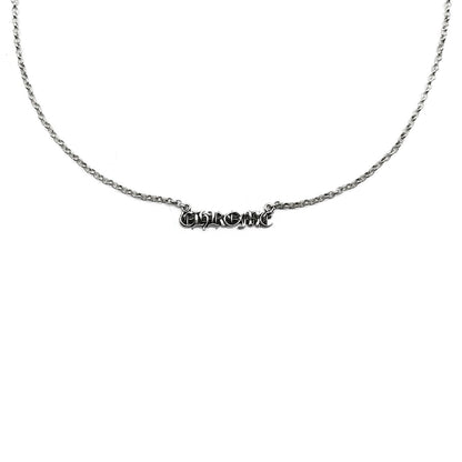 Chrome Hearts Silver Chrome Logo Necklace - SHENGLI ROAD MARKET