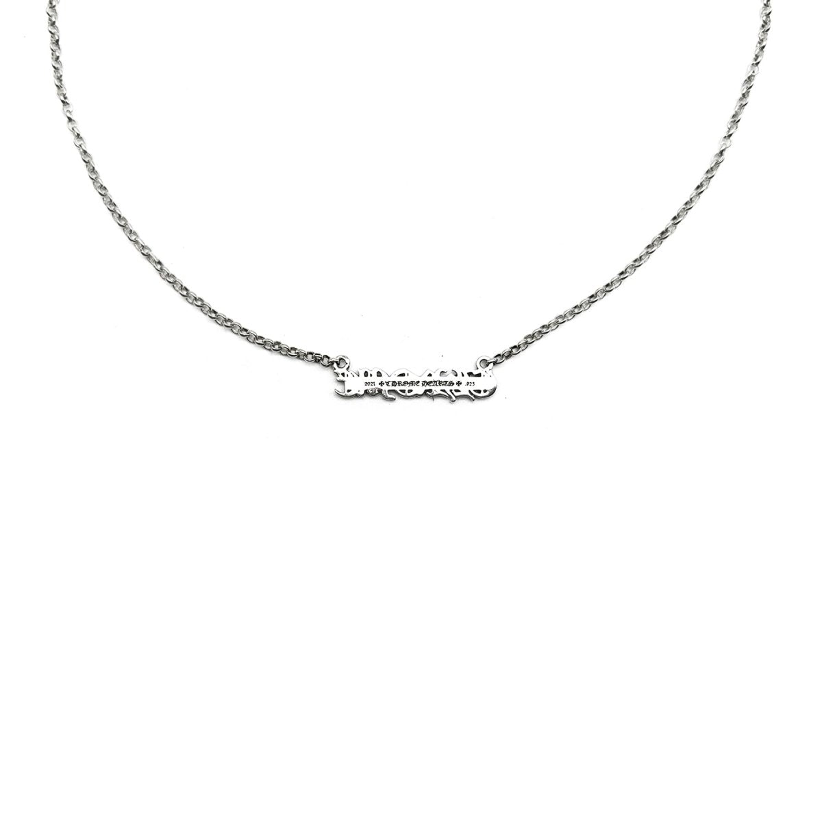 Chrome Hearts Silver Chrome Logo Necklace - SHENGLI ROAD MARKET