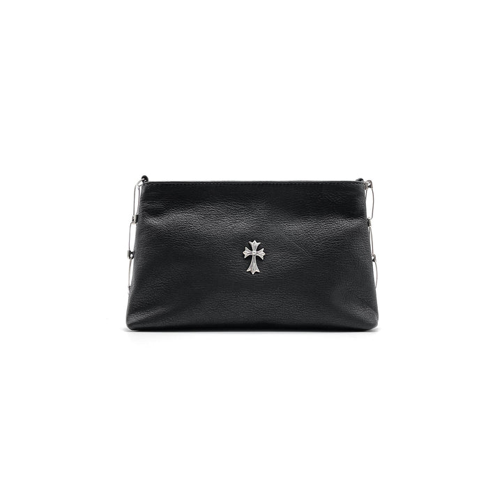 Chrome Hearts Silver Clip Chain Cross Logo Shoulder Bag - SHENGLI ROAD MARKET