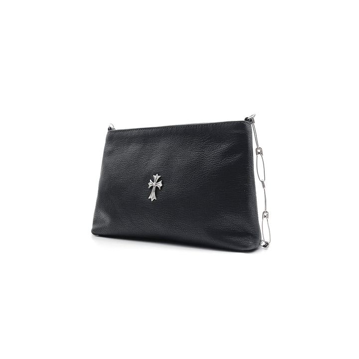 Chrome Hearts Silver Clip Chain Cross Logo Shoulder Bag - SHENGLI ROAD MARKET