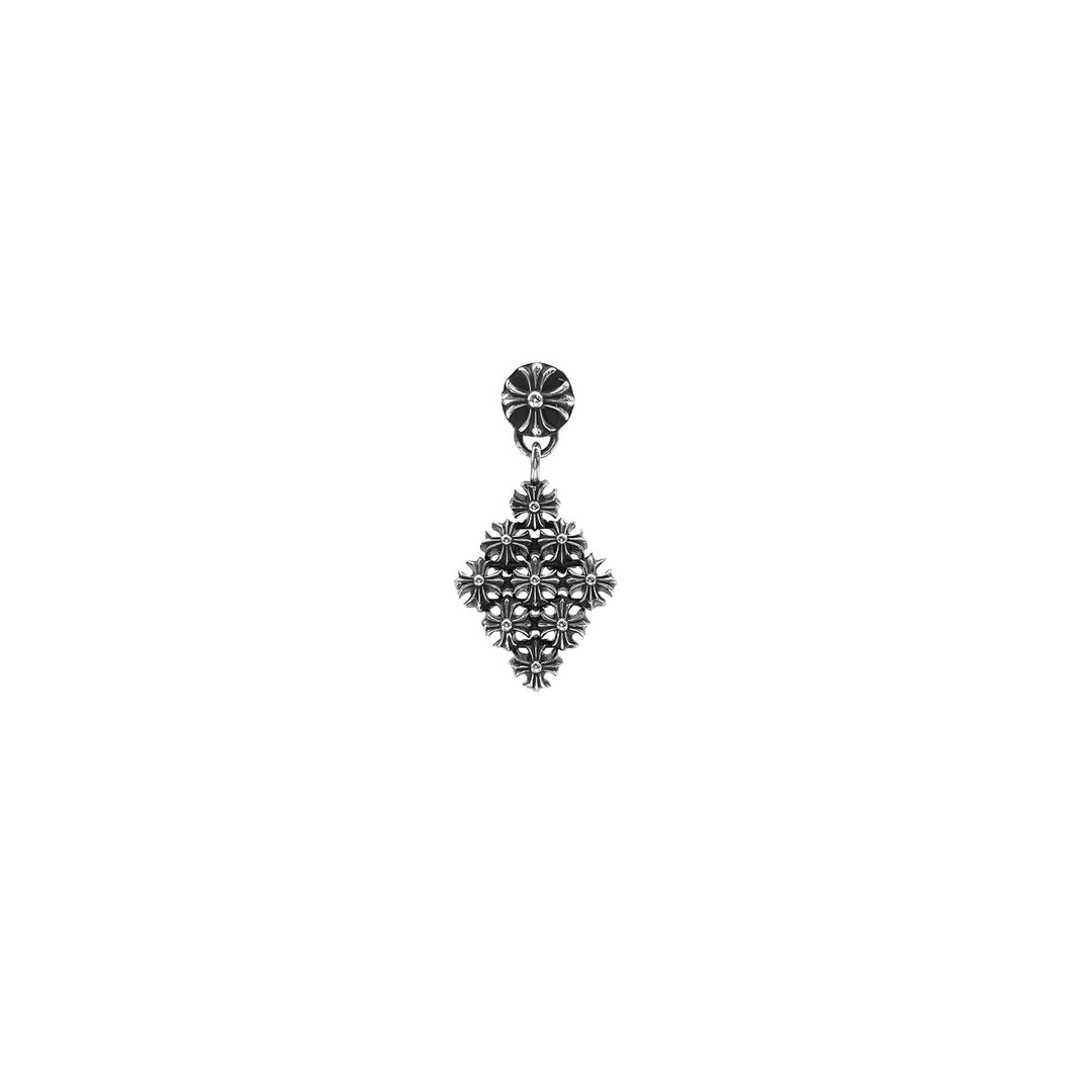 Chrome Hearts Silver Cross Dangle Earring - SHENGLI ROAD MARKET