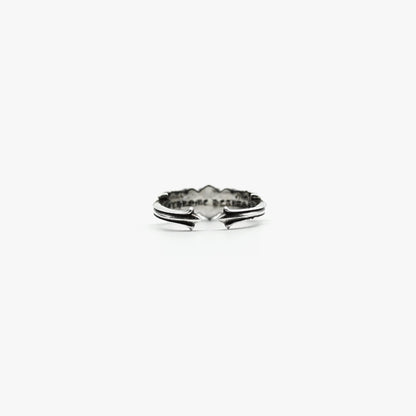 Chrome Hearts Silver Cross Flower Ring - SHENGLI ROAD MARKET