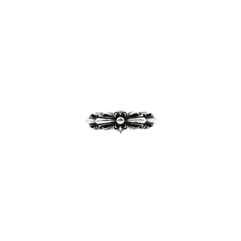 Chrome Hearts リング クロムハーツ ロゴ 花モチーフ 7US Chrome Hearts リング クロムハーツ ロゴ 花モチーフ 7US CHROME