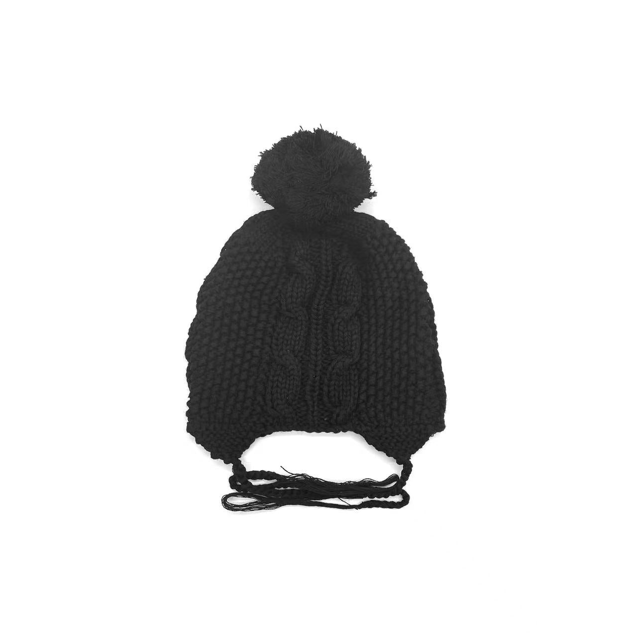Chrome Hearts Silver Cross Leather Patch Cashmere Beanie – SHENGLI 