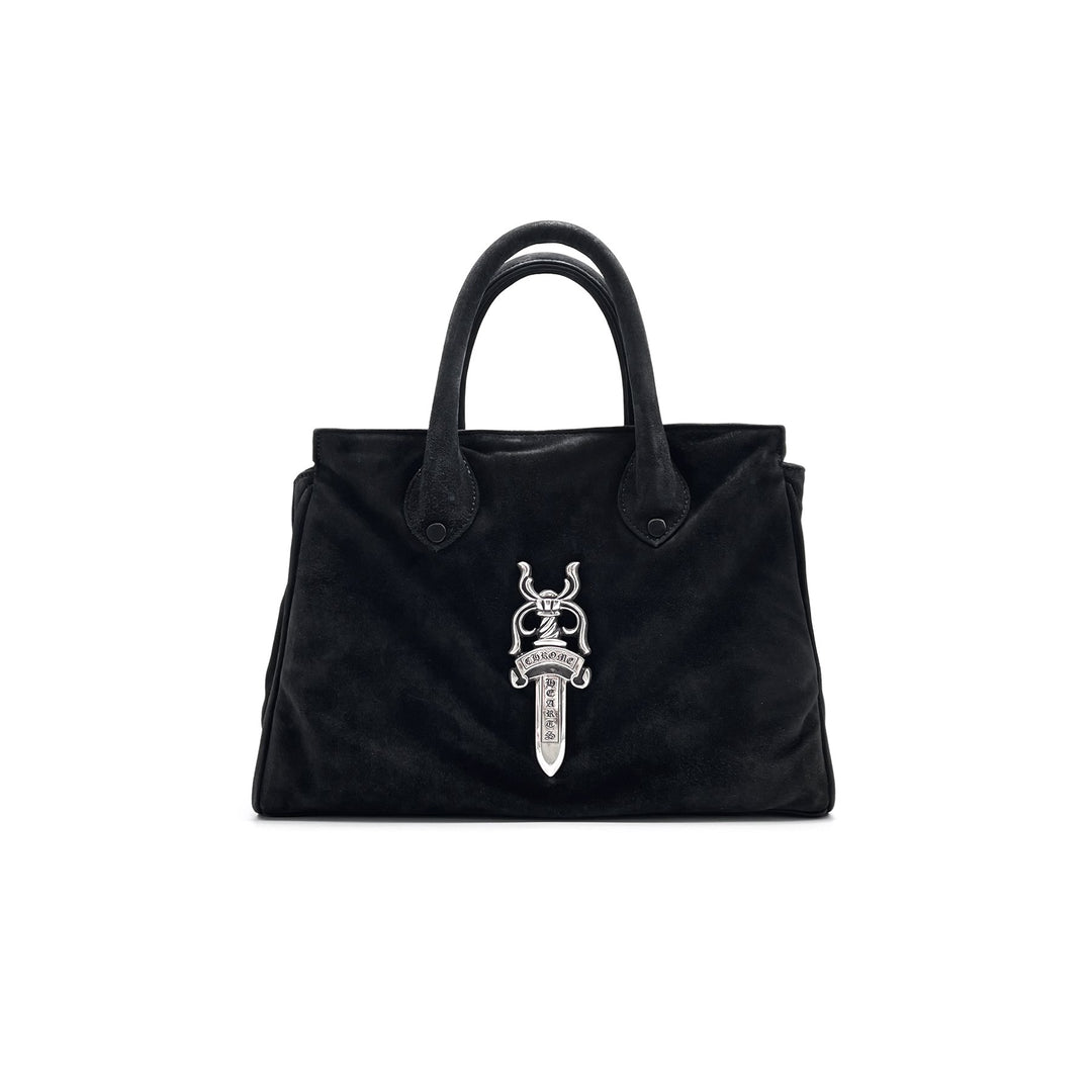 Chrome Hearts Silver Dagger Black Suede Handbag - SHENGLI ROAD MARKET