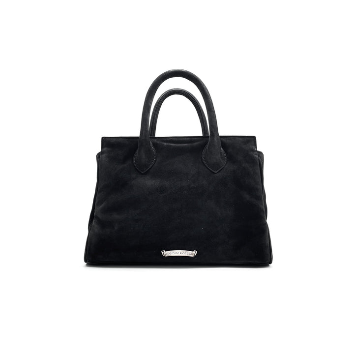 Chrome Hearts Silver Dagger Black Suede Handbag - SHENGLI ROAD MARKET