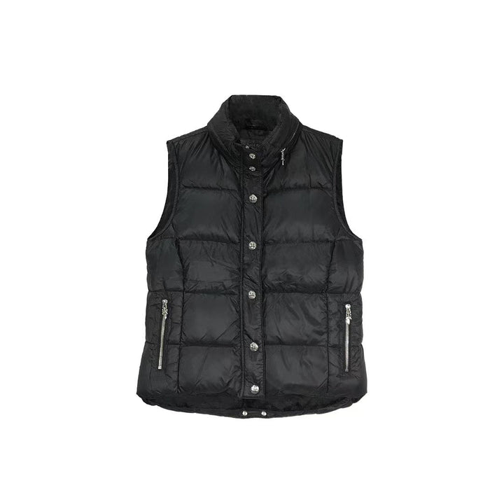 Chrome Hearts Silver Dagger Cross Ball Button Down Vest - SHENGLI ROAD MARKET