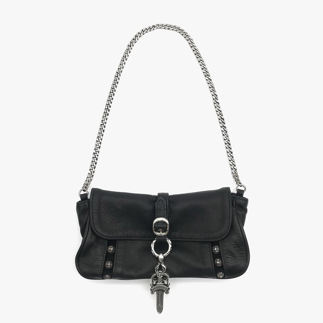 Chrome Hearts Silver Dagger Cross Stud Shoulder Purse Bag - SHENGLI ROAD MARKET