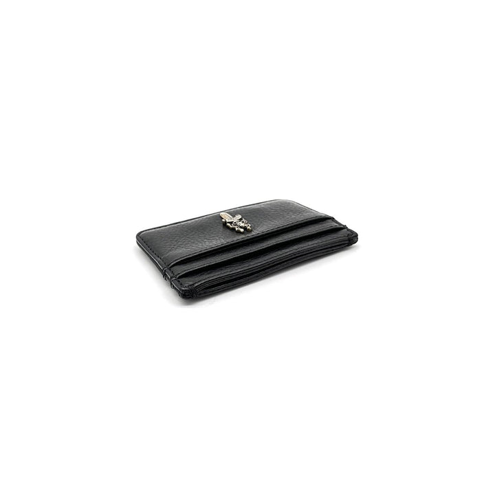 Chrome Hearts Silver Dagger Scroll Black Card Holder - SHENGLI ROAD MARKET