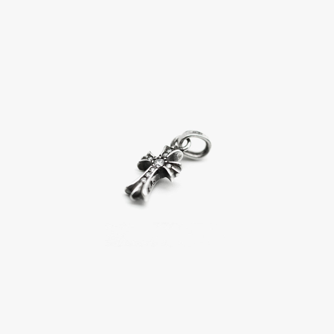 Chrome Hearts Silver Diamonds Babyfat Necklace Charm - SHENGLI ROAD MARKET