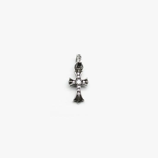 Chrome Hearts Silver Diamonds Babyfat Necklace Charm - SHENGLI ROAD MARKET