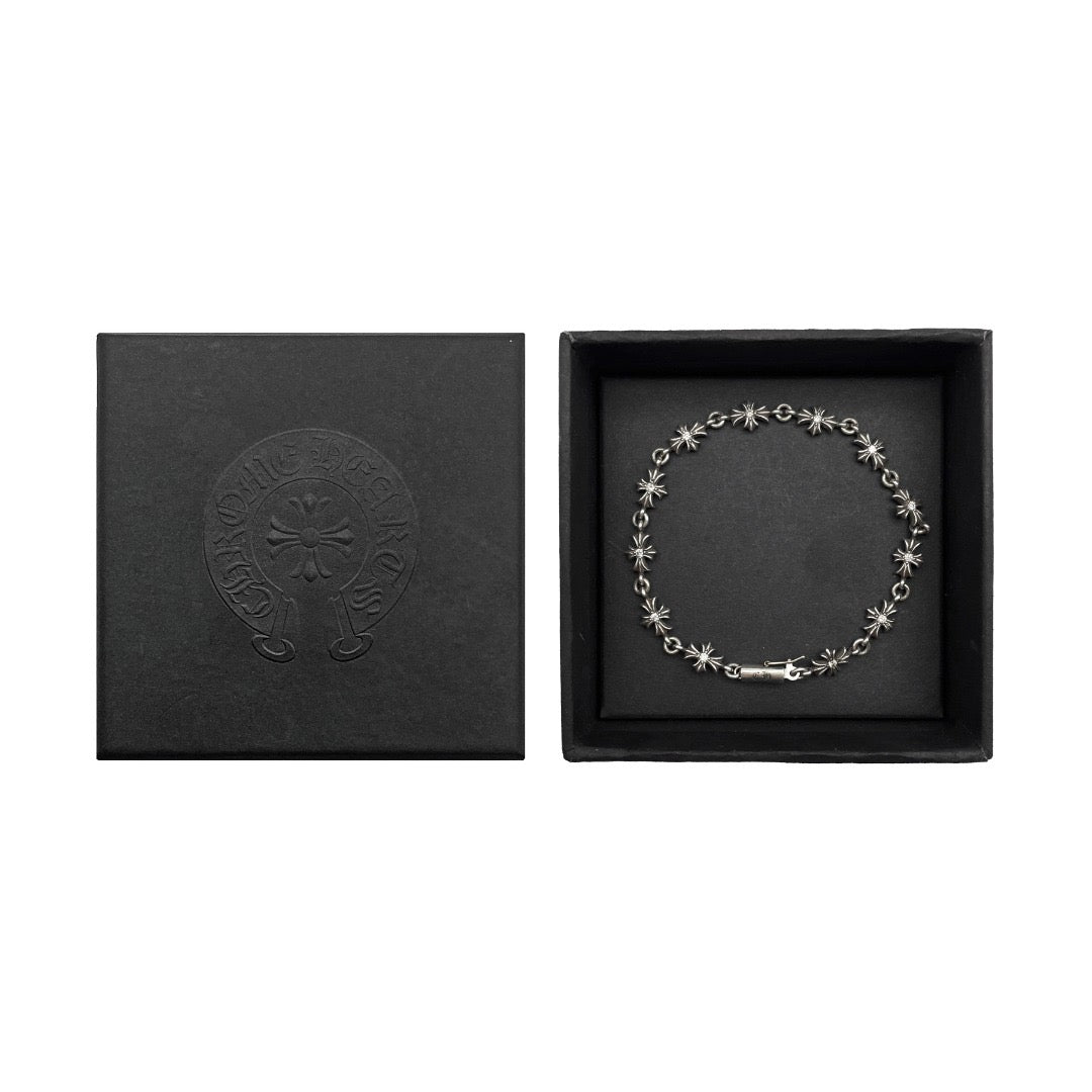 Chrome Hearts Silver Diamonds Tiny E Bracelet - SRM – SHENGLI ROAD