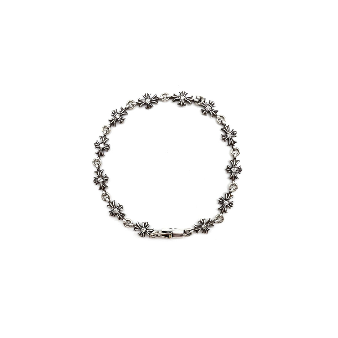 Chrome Hearts Silver Diamonds Tiny E Bracelet - SHENGLI ROAD MARKET