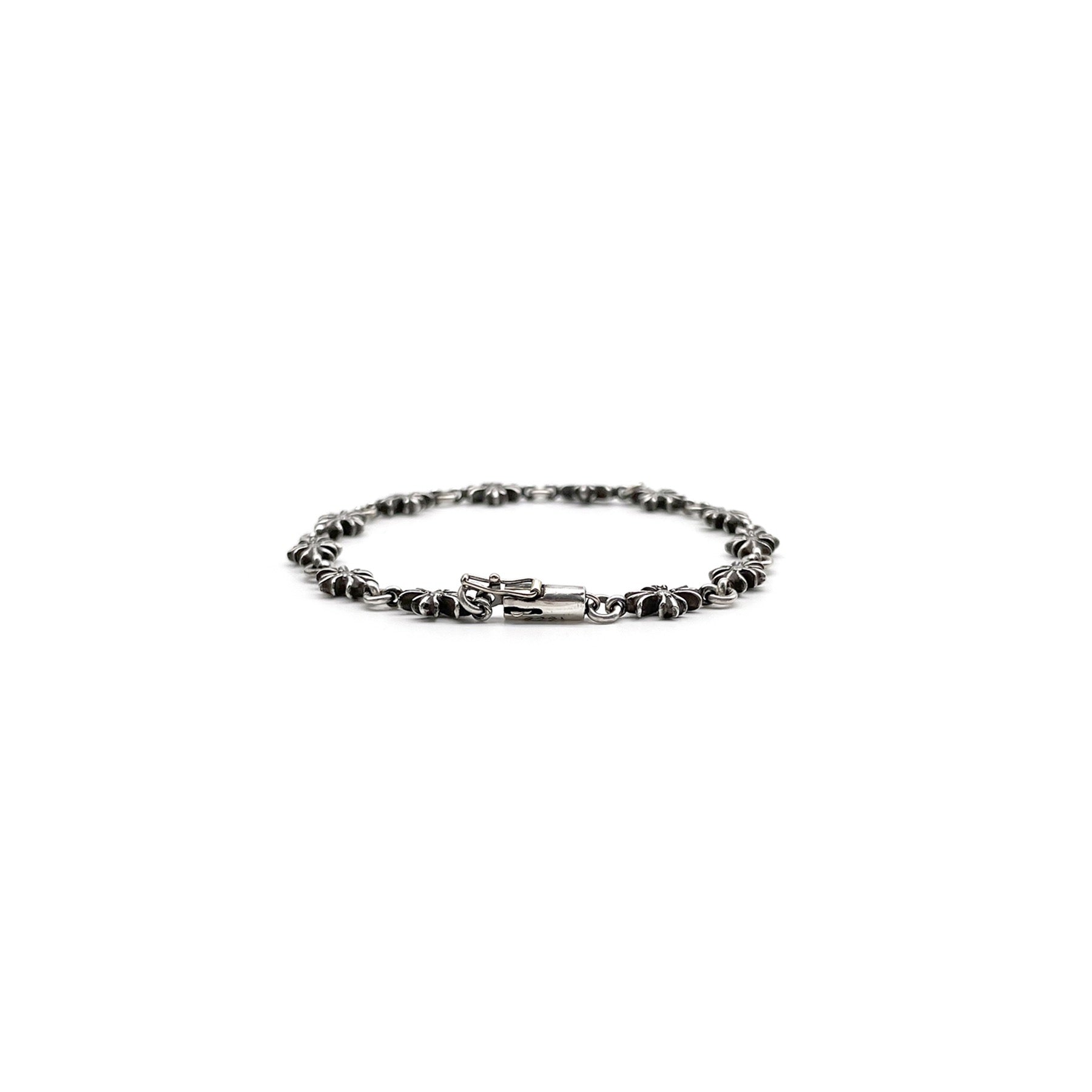 Chrome Hearts Silver Diamonds Tiny E Bracelet - SRM