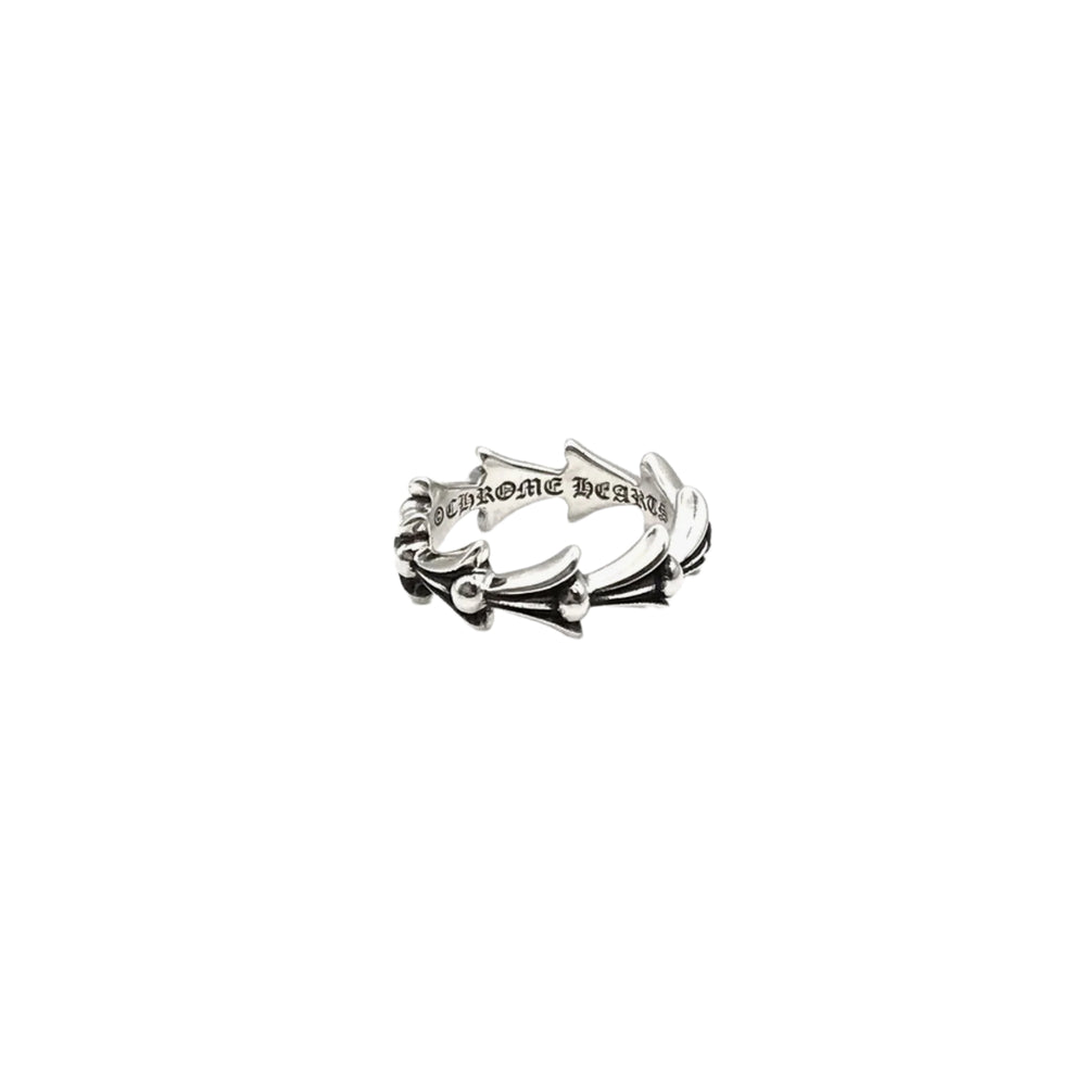 Chrome Hearts Silver Fish Bone Ring - SHENGLI ROAD MARKET