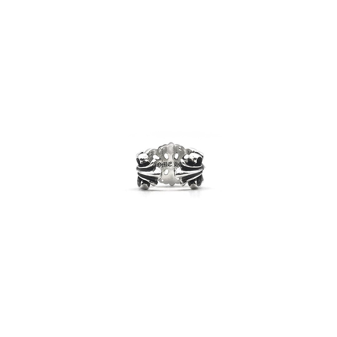 Chrome Hearts Silver Floral Cross Ring - SHENGLI ROAD MARKET