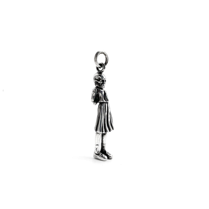 Chrome Hearts Silver Foti Exclusive Skull in Dress Necklace Pendant - SHENGLI ROAD MARKET