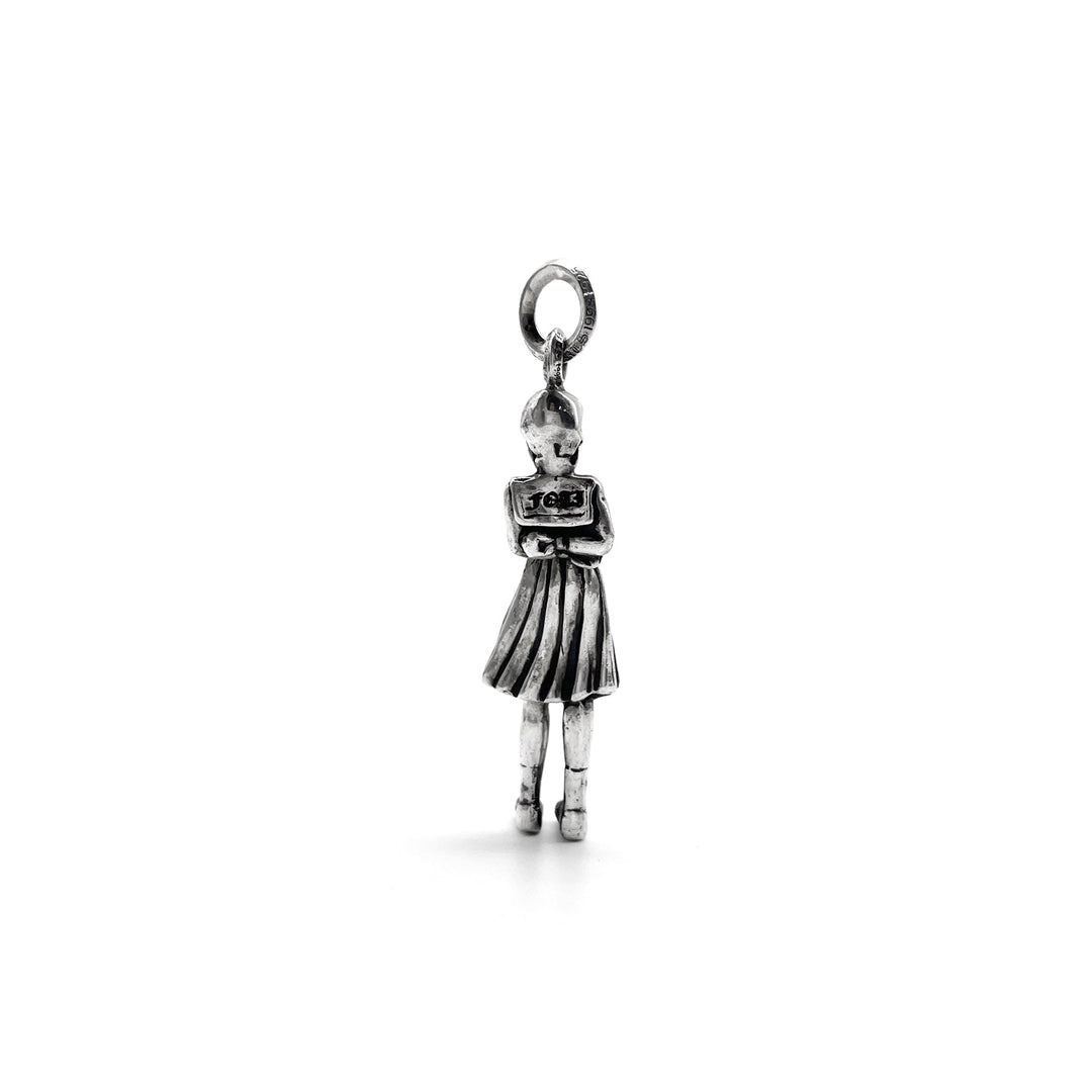 Chrome Hearts Silver Foti Exclusive Skull in Dress Necklace Pendant - SHENGLI ROAD MARKET