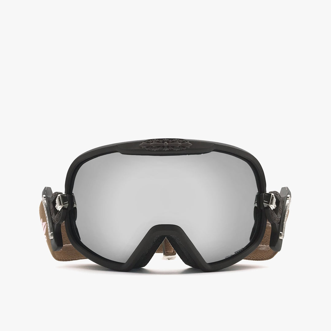 Chrome Hearts SILVER MORNING Classic Brown Ski Goggles - SHENGLI ROAD MARKET