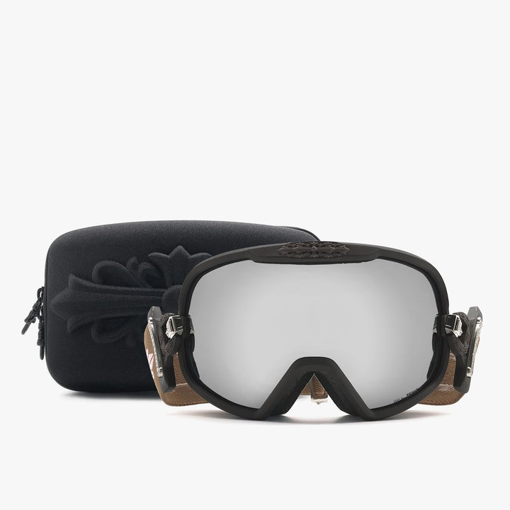 Chrome Hearts SILVER MORNING Classic Brown Ski Goggles - SHENGLI ROAD MARKET