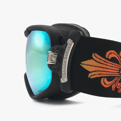 Chrome Hearts SILVER MORNING Faded Black Ski Goggles - SHENGLI ROAD MARKET