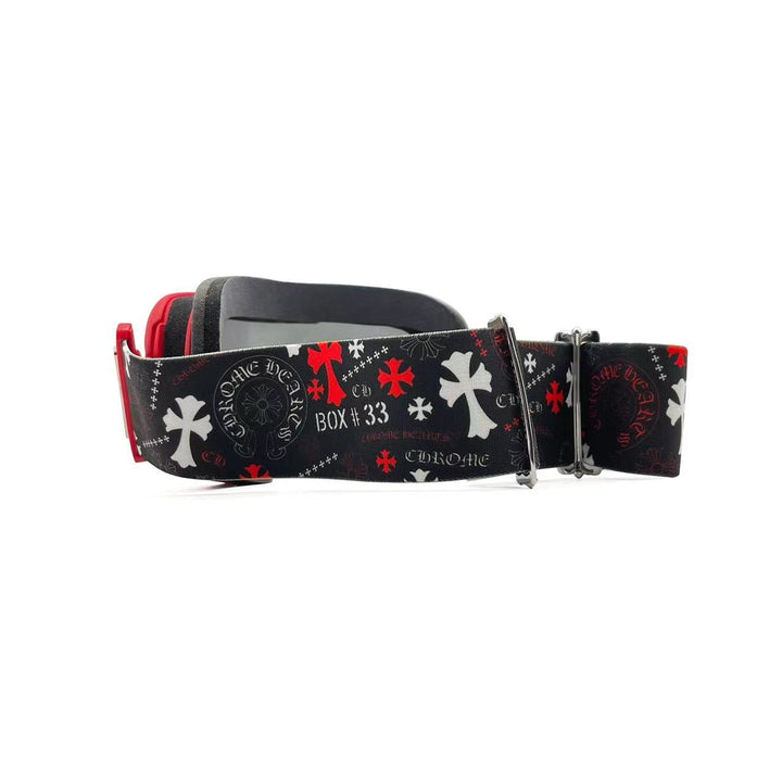 Chrome Hearts SILVER MORNING Red Ski Goggles - SHENGLI ROAD MARKET