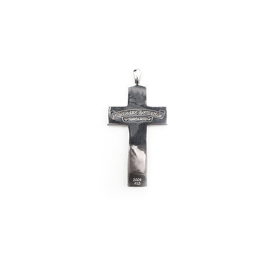 Chrome Hearts Silver Multi Logo Cross Pendant