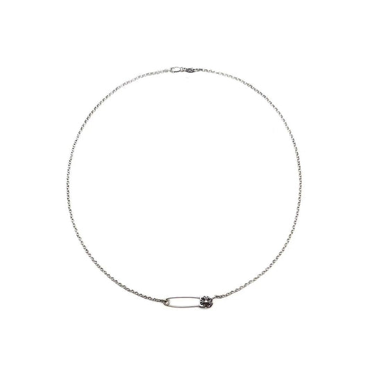 Chrome Hearts Silver Pin Clip Roll Chain Necklace - SHENGLI ROAD MARKET