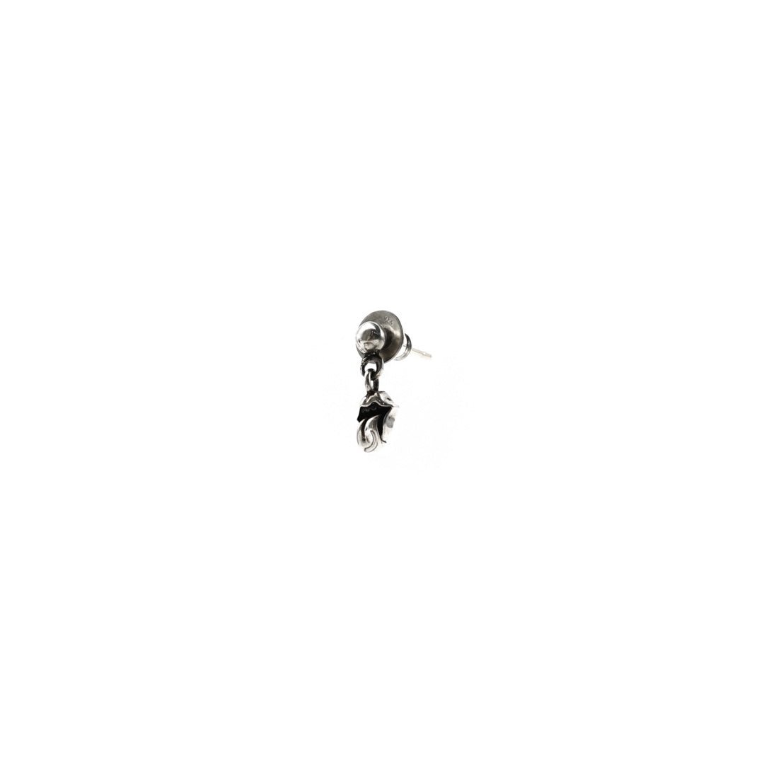 Chrome Hearts Silver Rolling Stone Drop Earring - SHENGLI ROAD MARKET