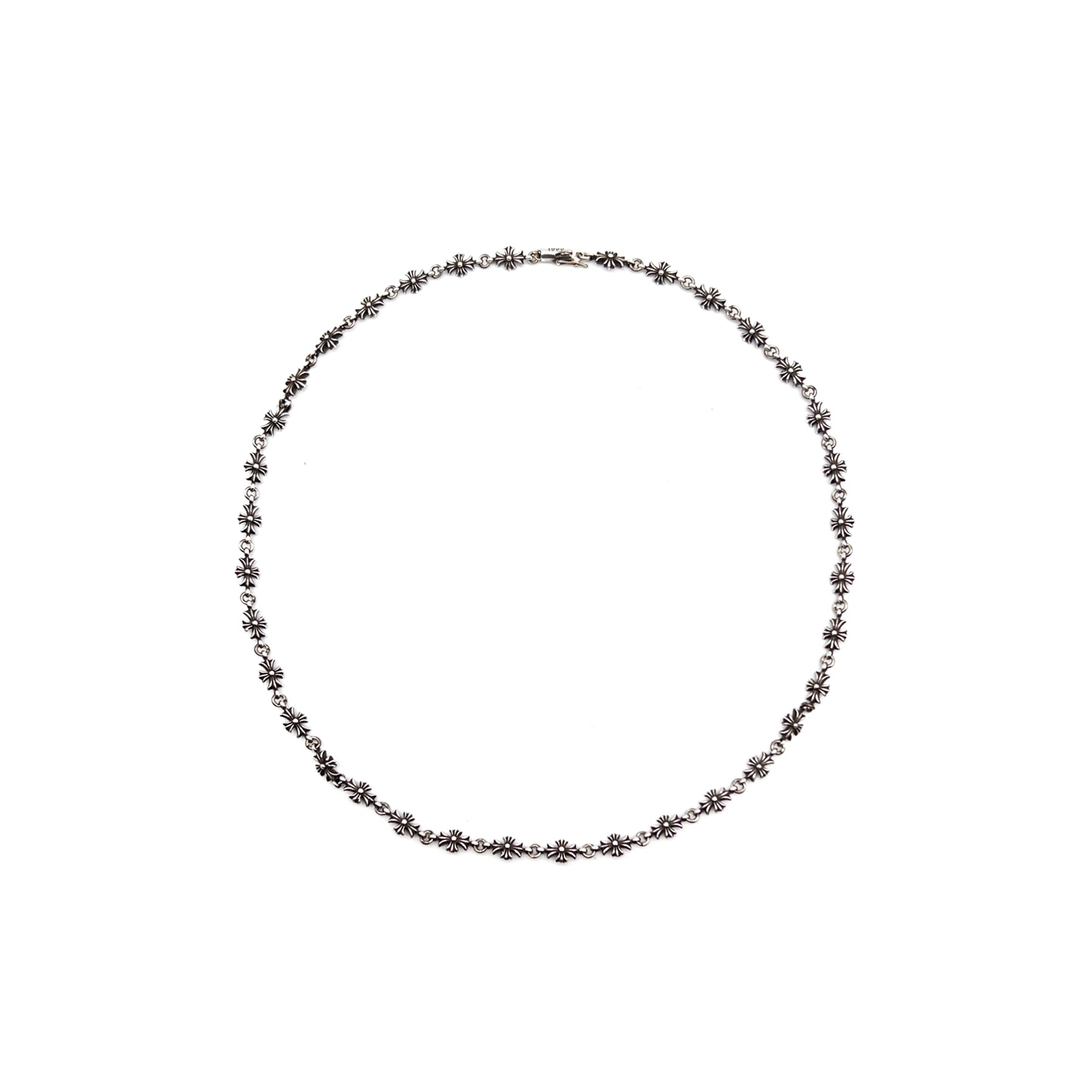 Chrome Hearts Silver Tint E Cross Necklace - SHENGLI ROAD MARKET