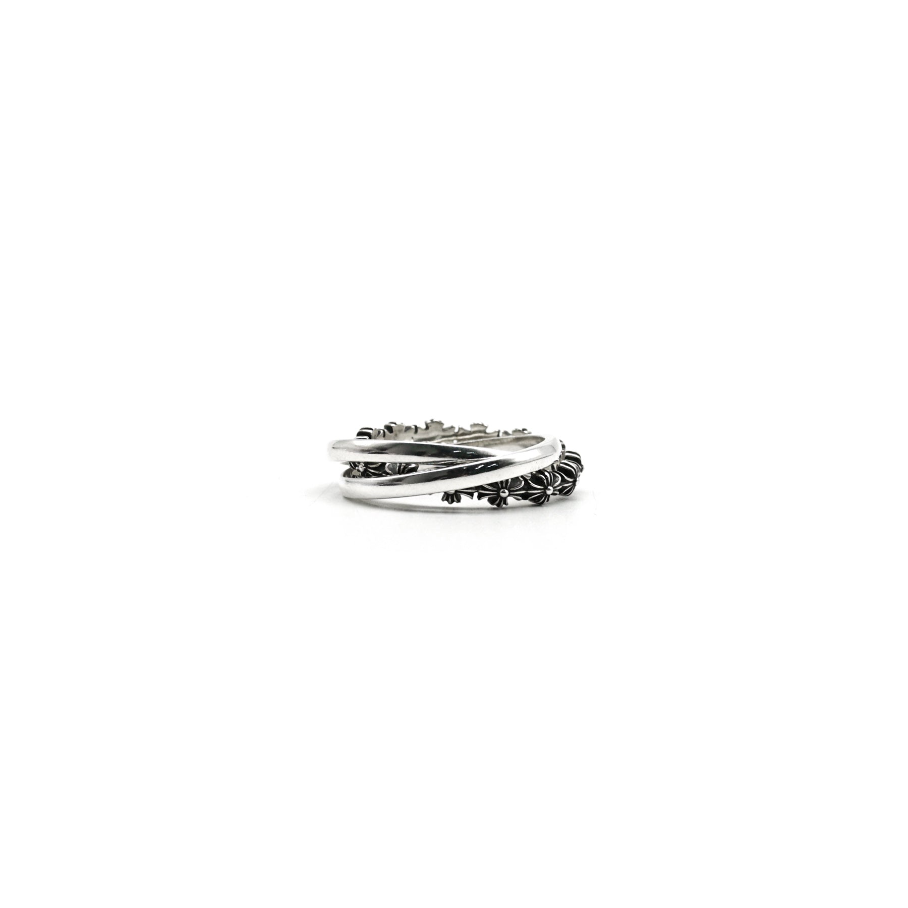 Chrome Hearts Silver Tiny E Cross Ring - SHENGLI ROAD MARKET