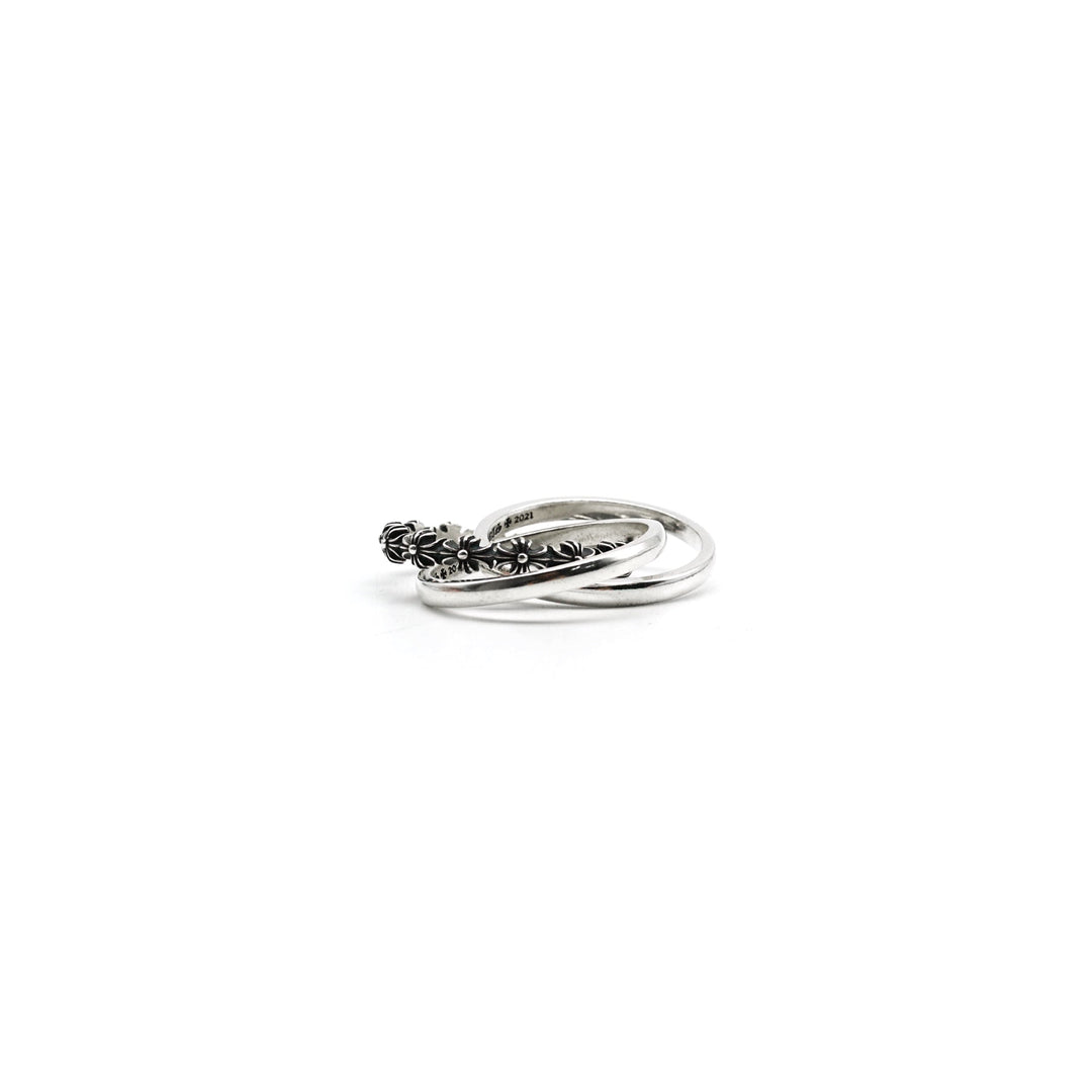 Chrome Hearts Silver Tiny E Cross Ring - SHENGLI ROAD MARKET