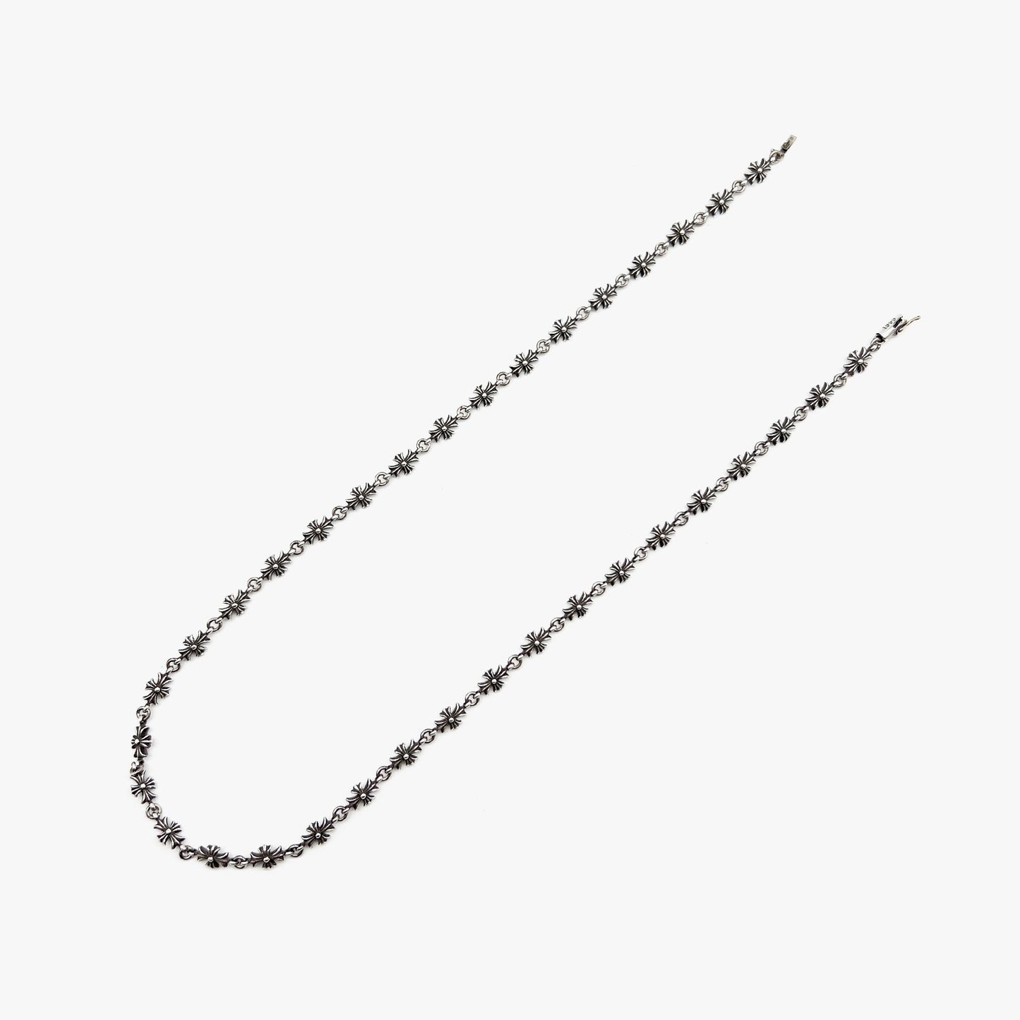 Chrome Hearts Silver TINY E Necklace - SHENGLI ROAD MARKET