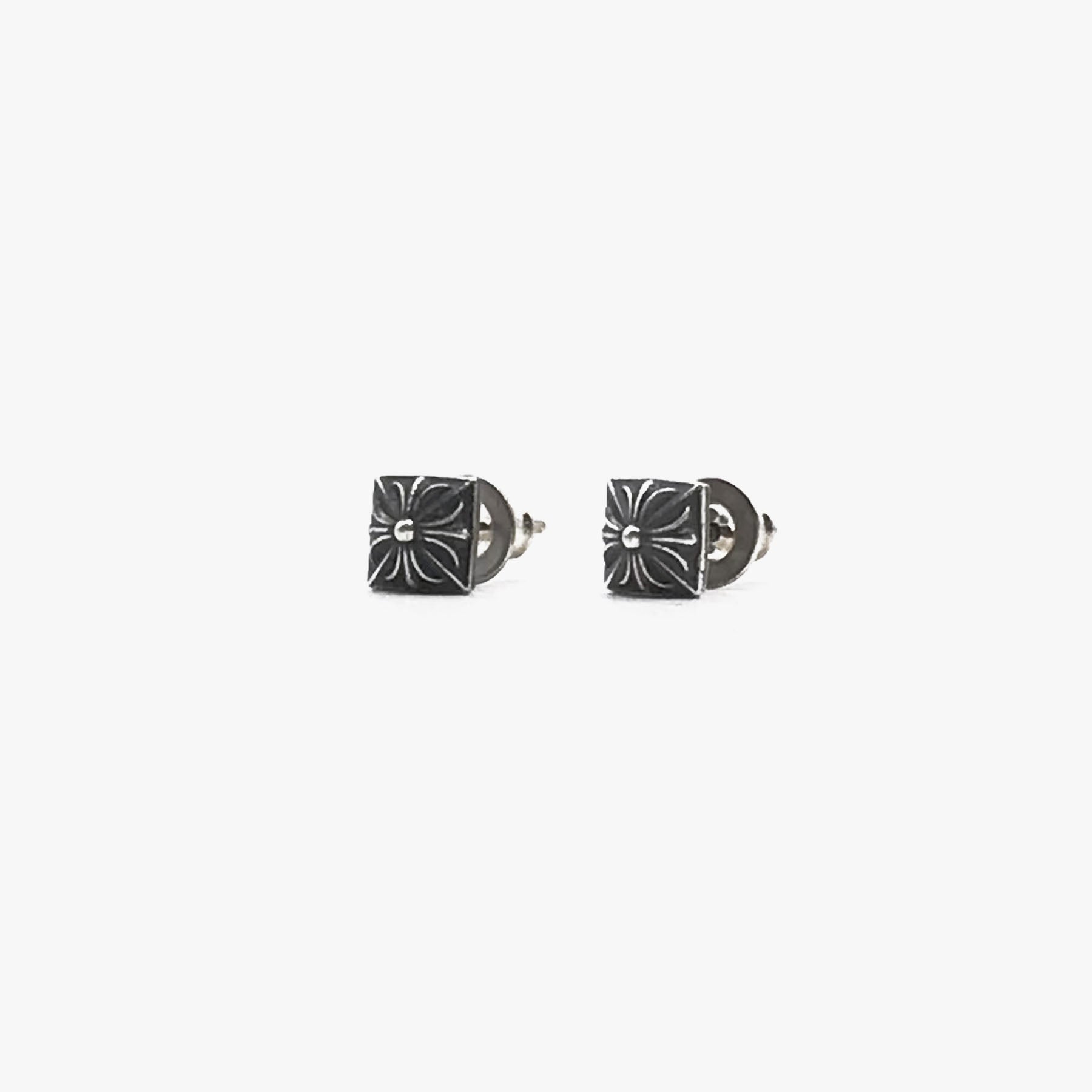 Chrome Hearts Square Cross Earring Ear Stud - SHENGLI ROAD MARKET