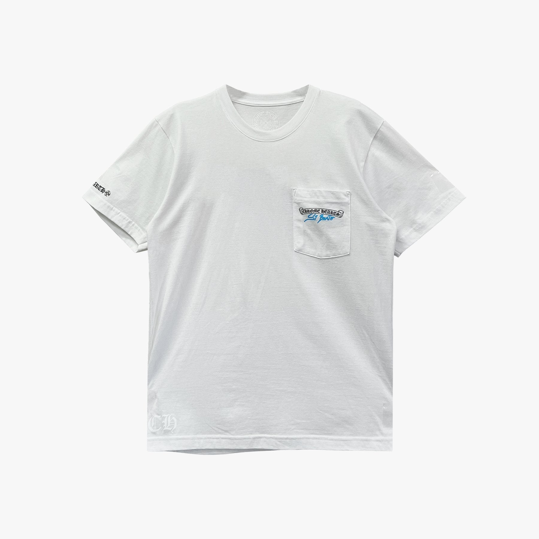 Chrome Hearts St. Barth Exclusive Scroll Logo Short Sleeve T-shirt - SHENGLI ROAD MARKET