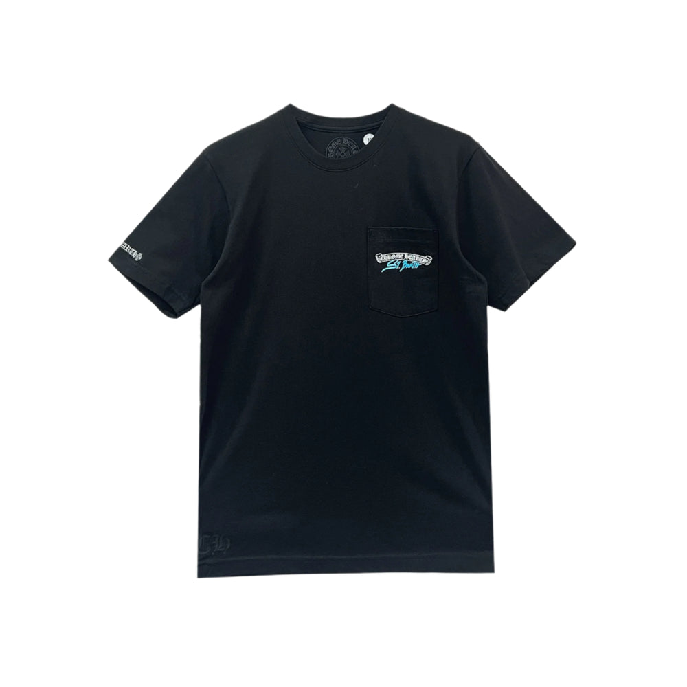 Chrome Hearts St. Barth Exclusive Scroll Logo Short Sleeve T-shirt - SHENGLI ROAD MARKET