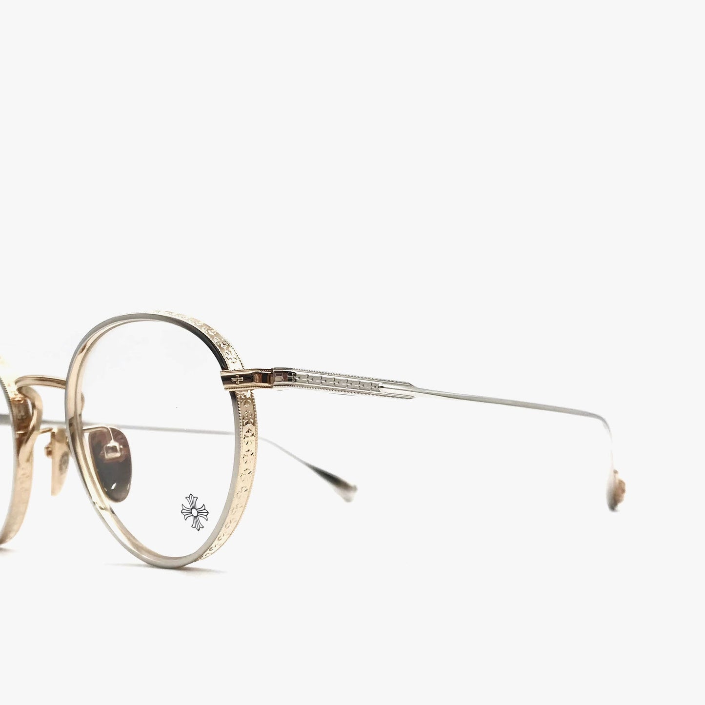 Chrome Hearts Thick SS-GP Gold & Silver Glasses Frame - SHENGLI ROAD MARKET