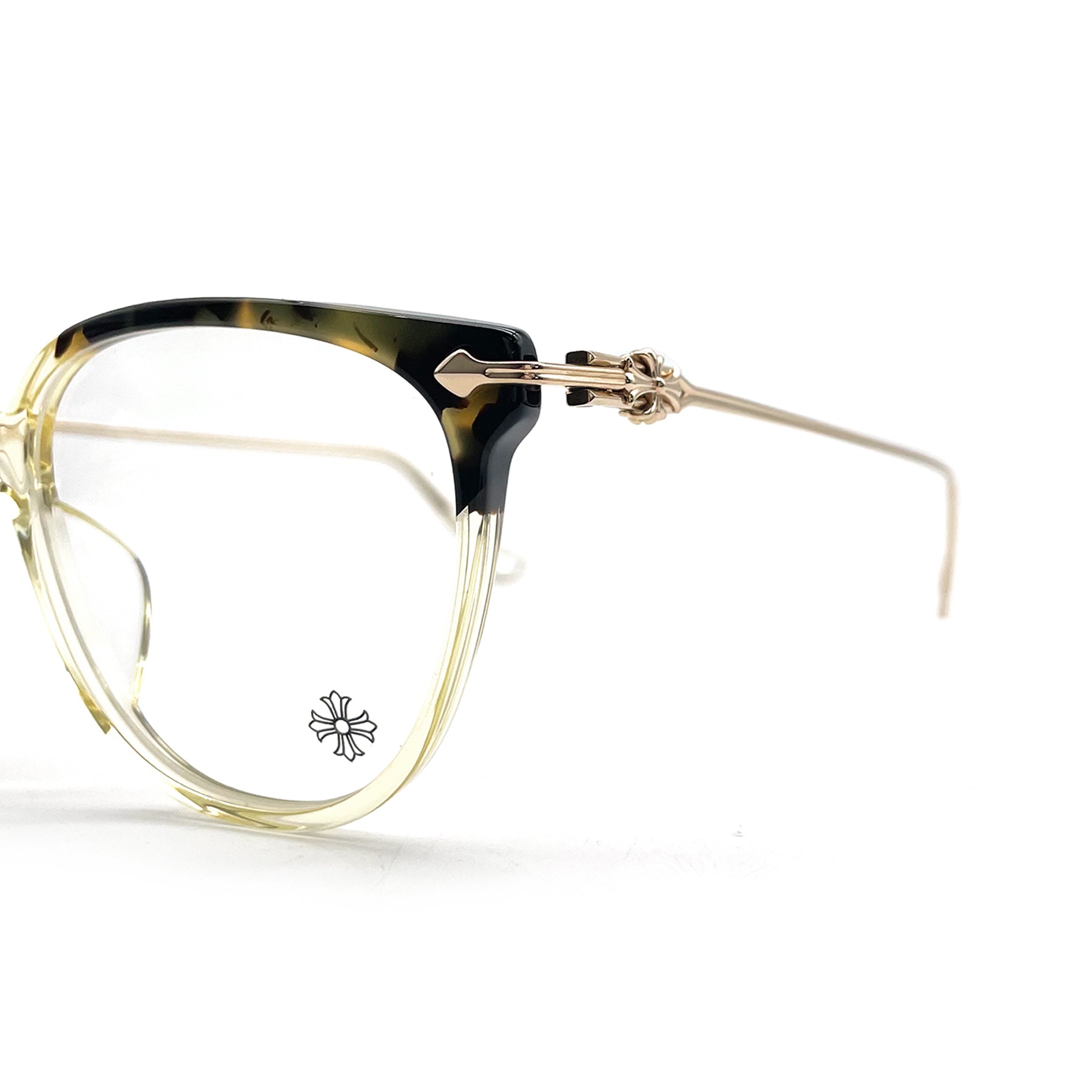 Chrome Hearts Thot Turtle Transparency HOT/PA-GO Gold Glasses Frame