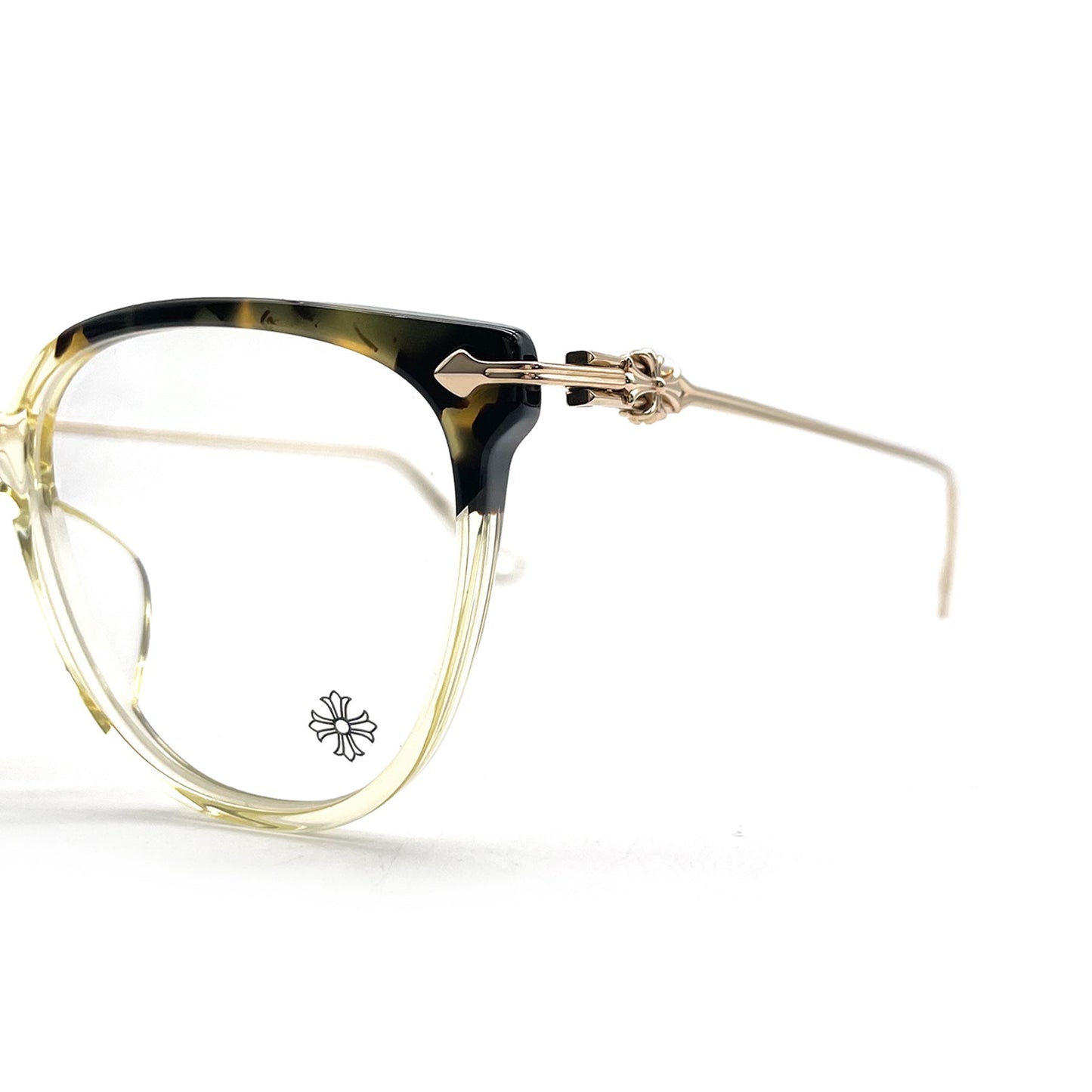 Chrome Hearts Thot Turtle Transparency HOT/PA-GO Gold Glasses Frame - SHENGLI ROAD MARKET