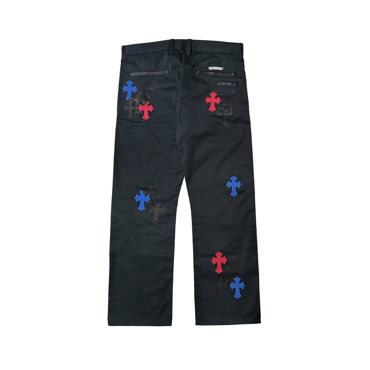 Chrome Hearts Three Colors Leather Cross Patch Carpenter Pants - SHENGLI ROAD MARKET