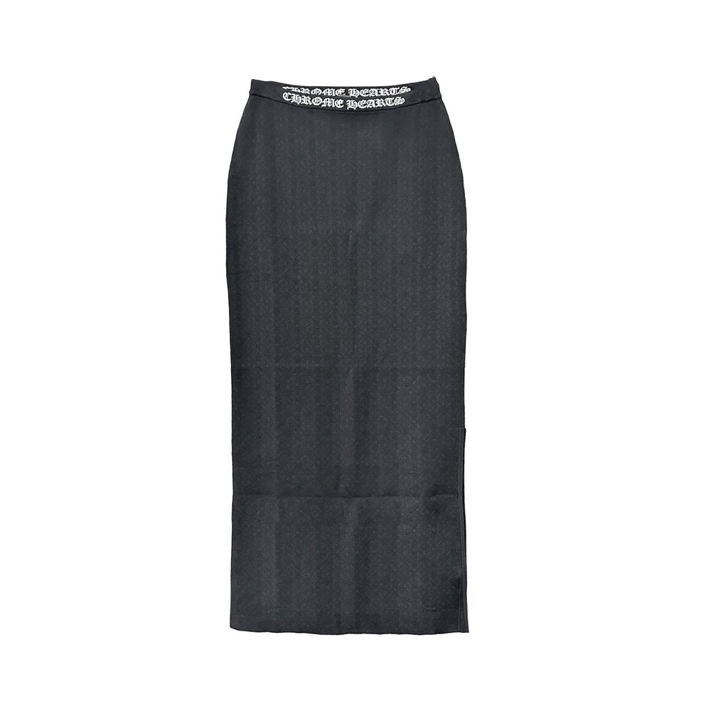 Chrome Hearts Tonal Monogram Cross Pattern Long Stretch Knit Skirt - SHENGLI ROAD MARKET