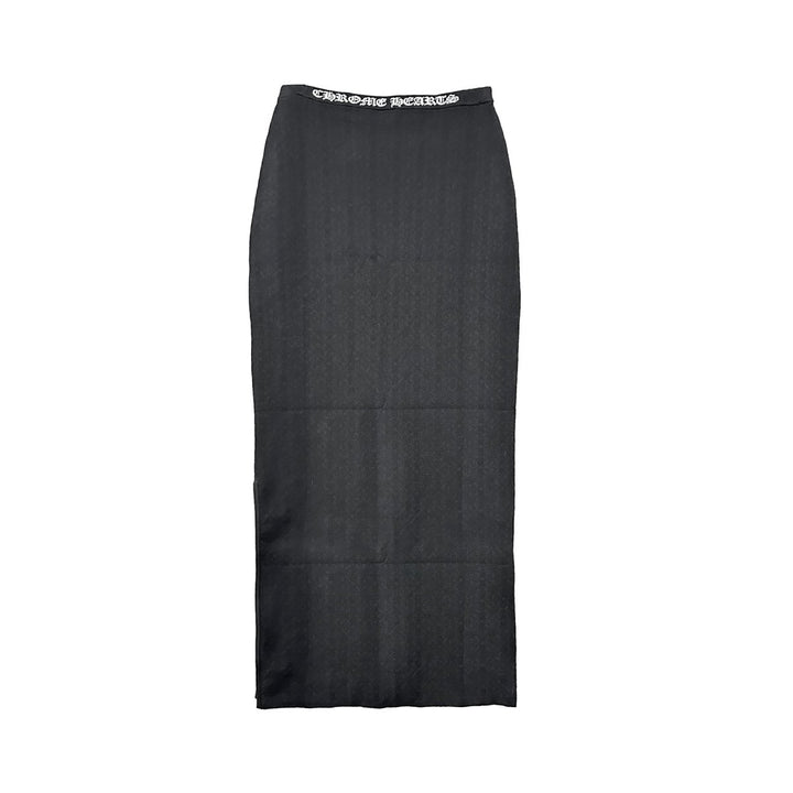 Chrome Hearts Tonal Monogram Cross Pattern Long Stretch Knit Skirt - SHENGLI ROAD MARKET