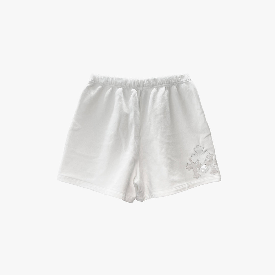 Chrome Hearts Triple Cross Leather Patch Logo Shorts - SHENGLI ROAD MARKET