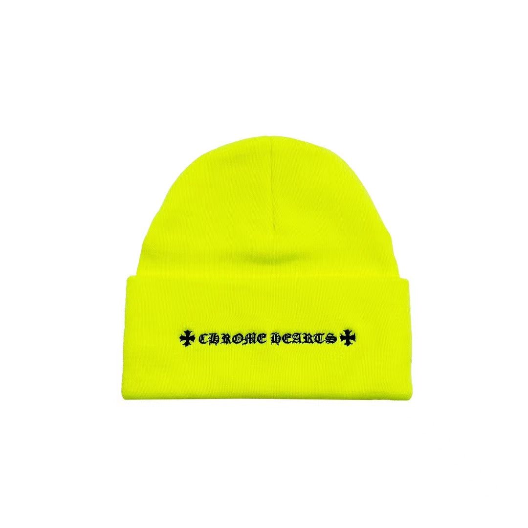 Chrome Hearts Triple Crosses Script Beanie - SHENGLI ROAD MARKET