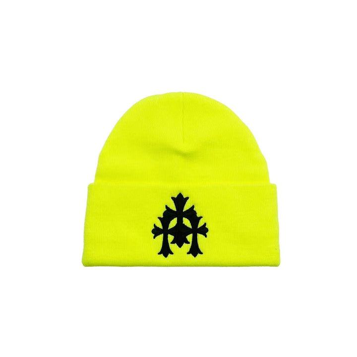 Chrome Hearts Triple Crosses Script Beanie - SHENGLI ROAD MARKET