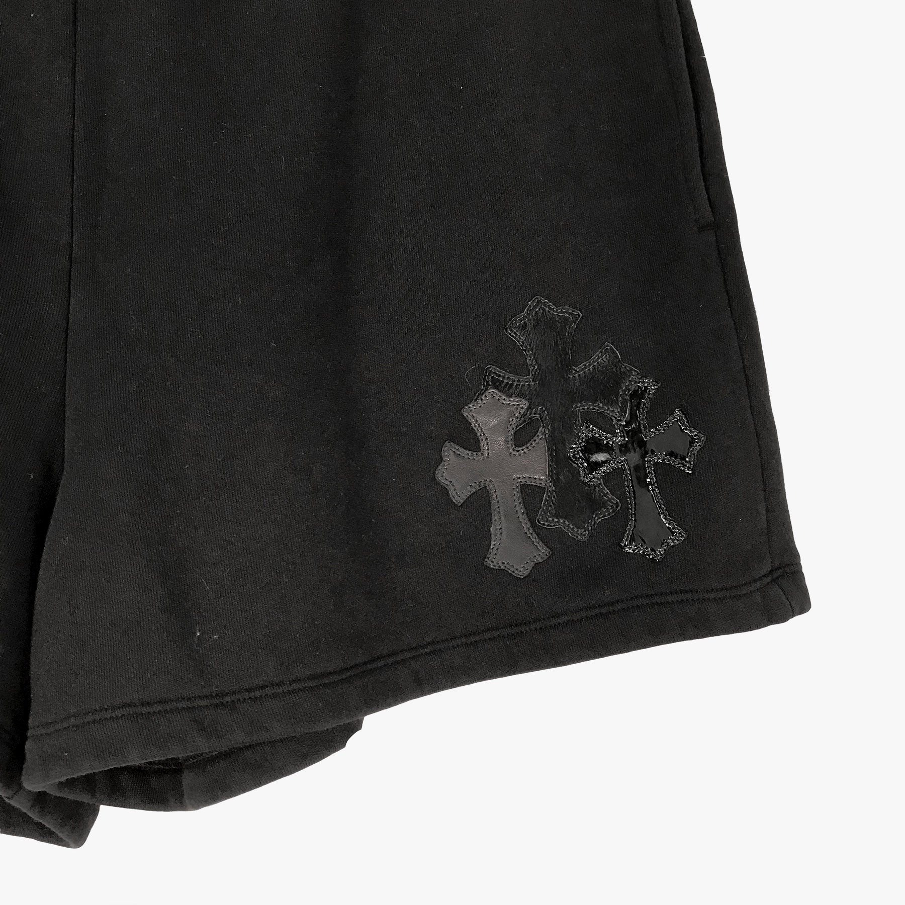 Chrome Hearts Triple Leather Cross Patch Logo Shorts - SRM – SHENGLI ROAD  MARKET