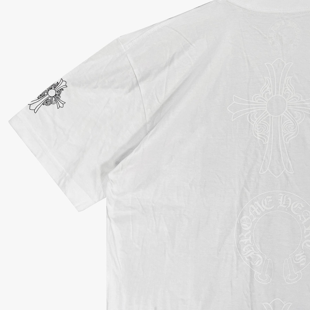 Chrome Hearts Triple Logo Short Sleeve T-shirt - SHENGLI ROAD MARKET