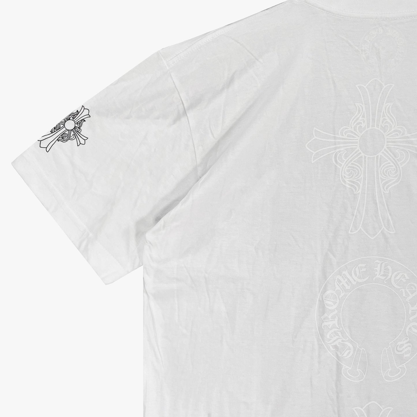 Chrome Hearts Triple Logo Short Sleeve T-shirt - SHENGLI ROAD MARKET